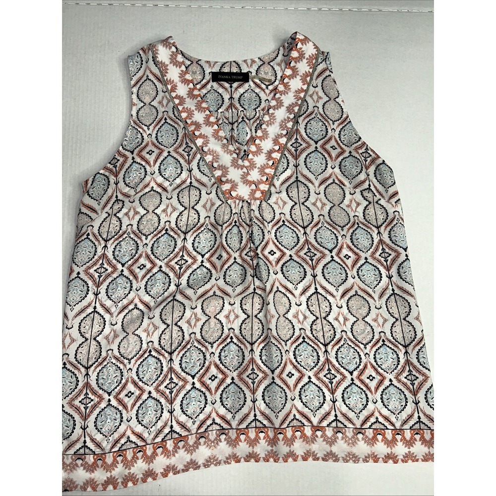 Patterned Sleeveless Top